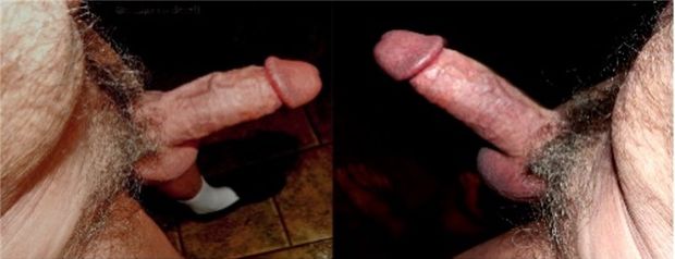 Grandpa's hard cock up close for you!