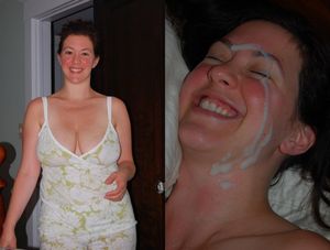 Dropped a thick load on her face