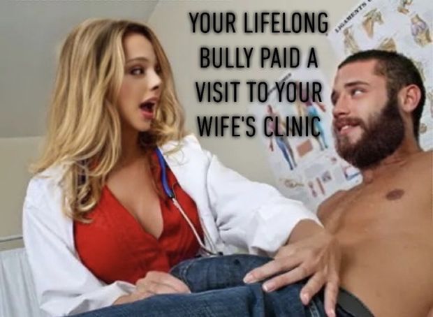 She "gave him a physical"
