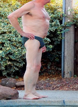 Sexy Grandpa in his cute speedo