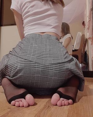 Sitting on amazing feet