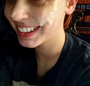 nice woman with cum fake?