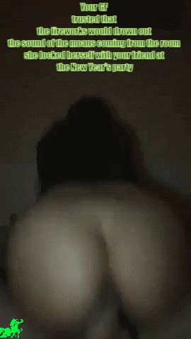 Riding the lover on New Year Eve