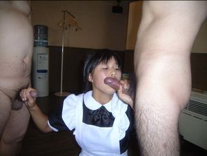 Hired as a maid and gets to please both uncles