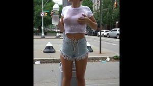 bouncing tittties in a wet tshirt