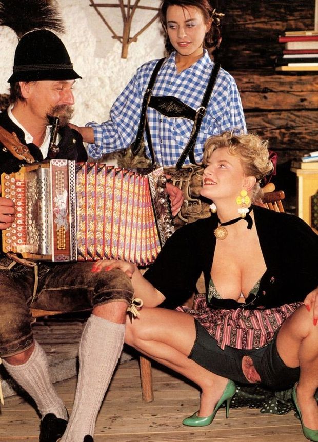 Wife Patricia and Waitress Mathilde horny for Tyrolean Landlord Wilhelm in his Alpine Hut