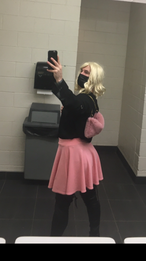 sissy stroll on campus