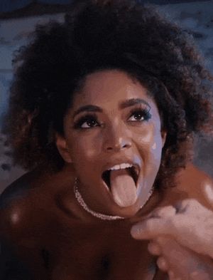 cumming on ebony face