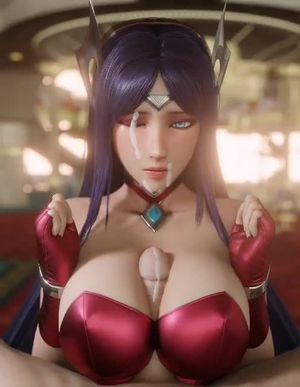 Big titty hentai cock milking