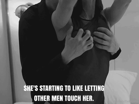 My husband lets guys touch them for a price