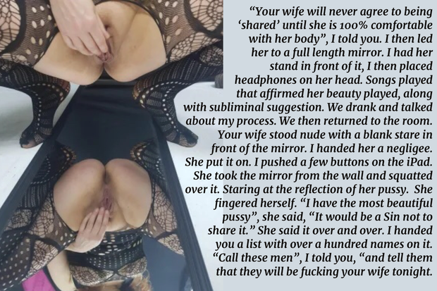 Mind control can open her legs….