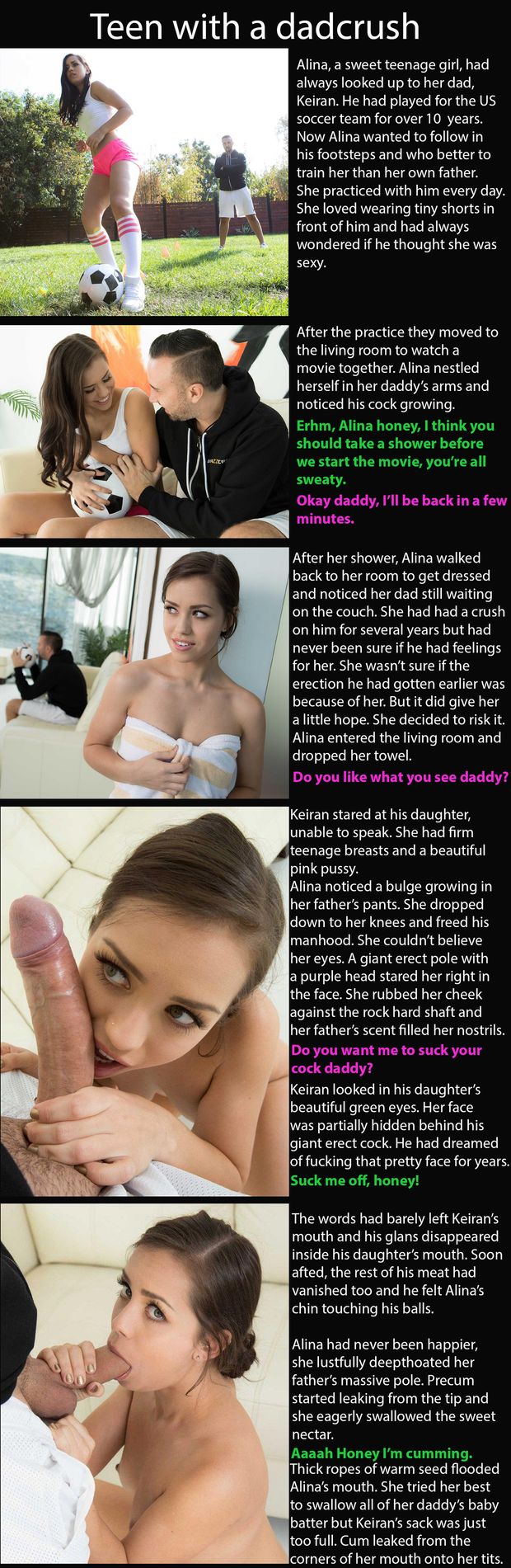 Alina has a crush on her dad PART 1