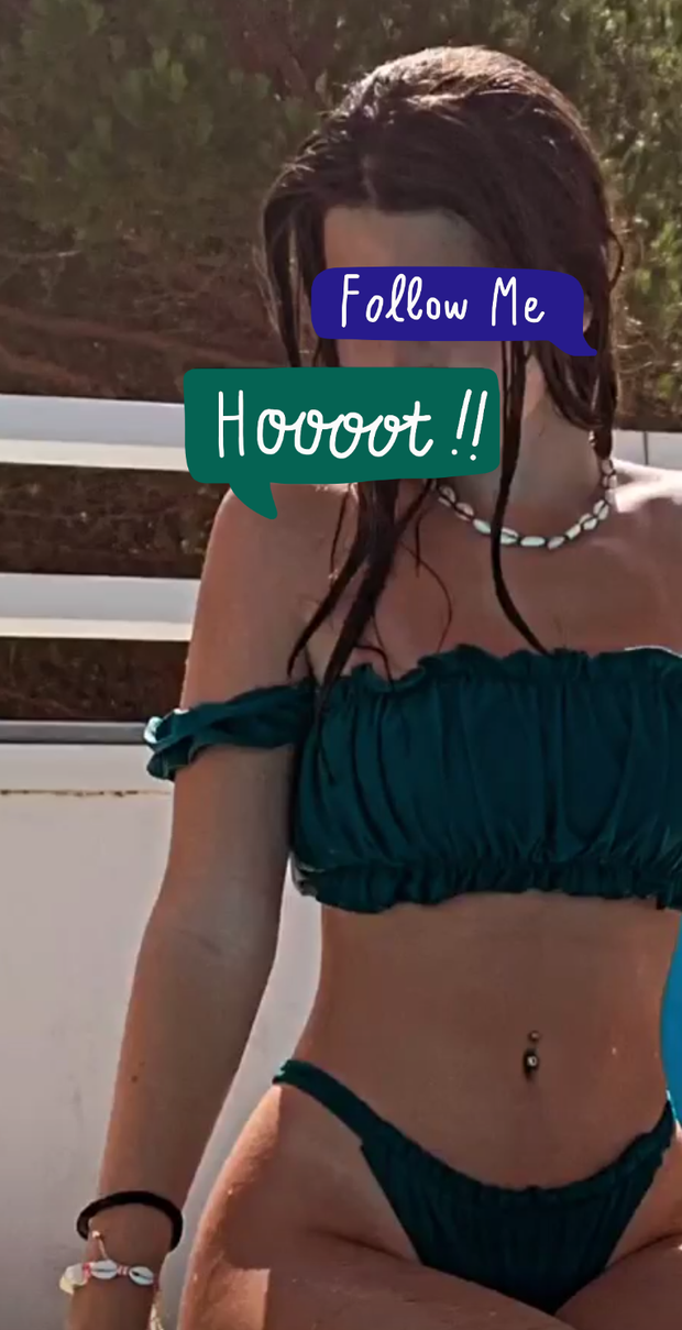 My teen girlfriend relaxing wearing bikini in summer . Do you like her ? Should i post more pics without It ?