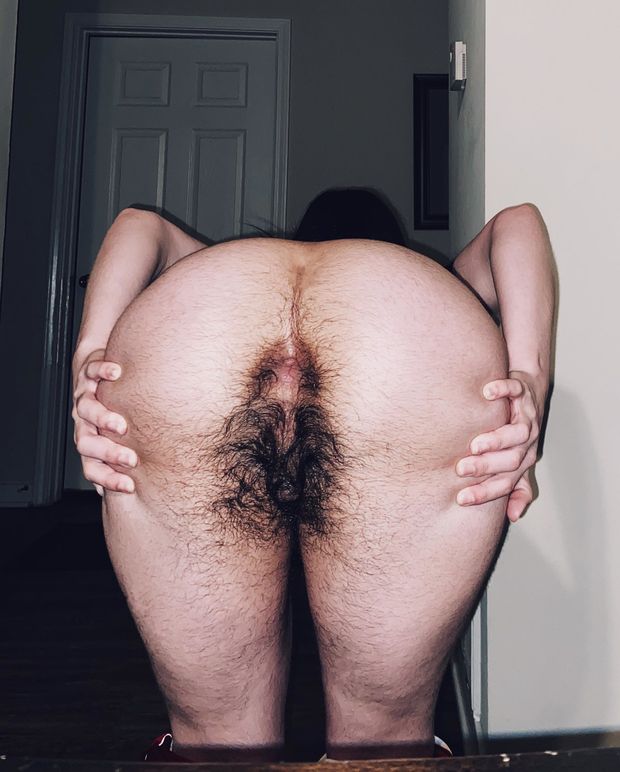 Hairy ass and pussy