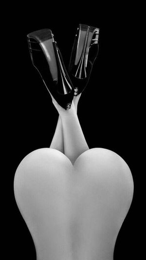 High heels and heart shaped ass