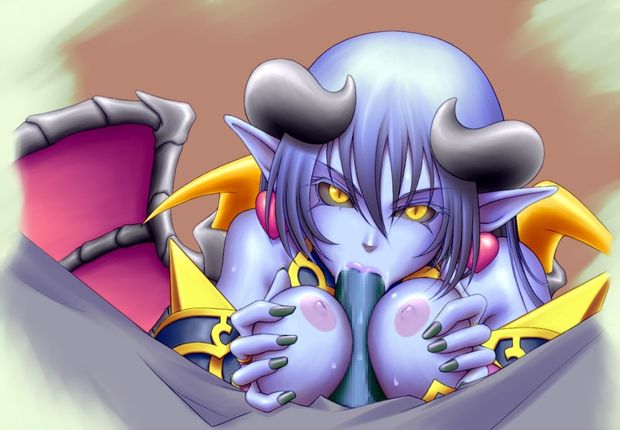 Sexy demon head