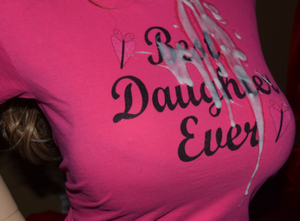 Daughter shirt stain