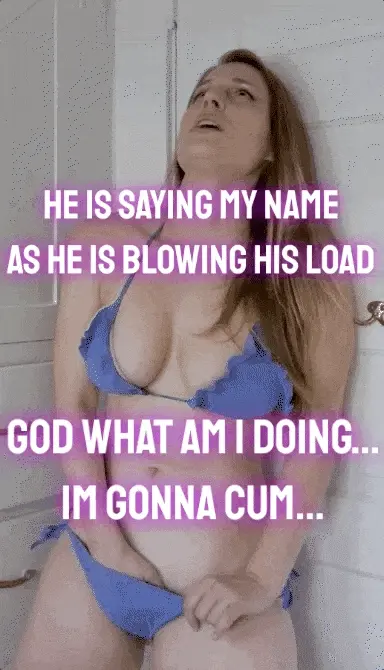 Milf cumming to her sons load