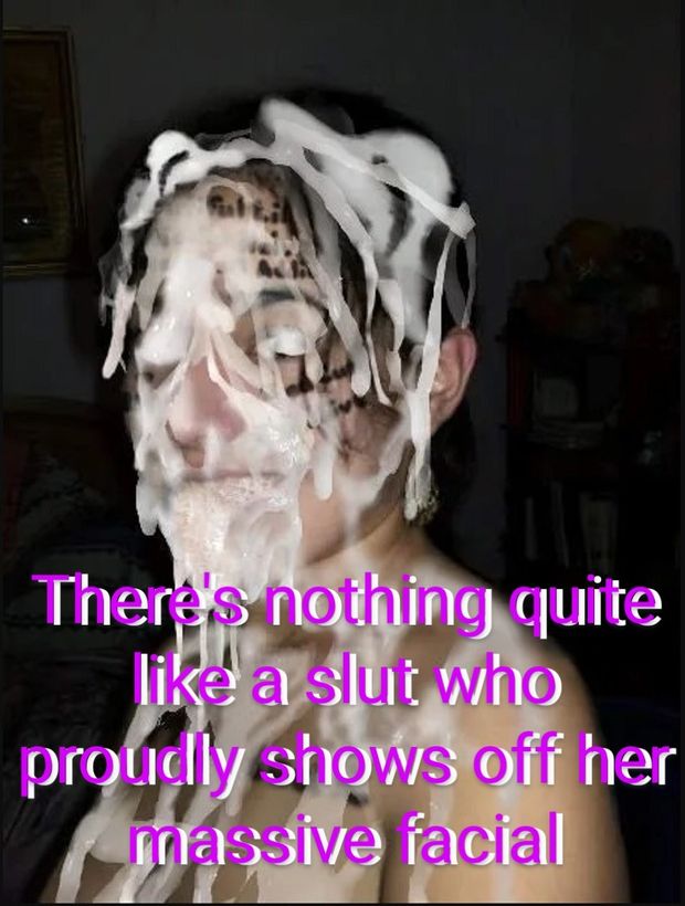 My ex Karla Beatriz Moncada bukkake captioned