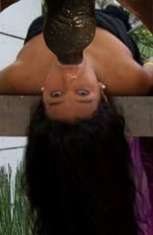 Useless lil Latina gag slave Adriana Machuca getting her face thoroughly destroyed by an enormous BBC