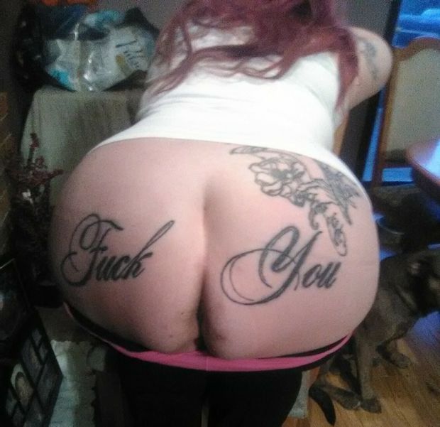 Slutty whore bbw wife's ass