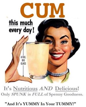 Cum is deliciously nutritious