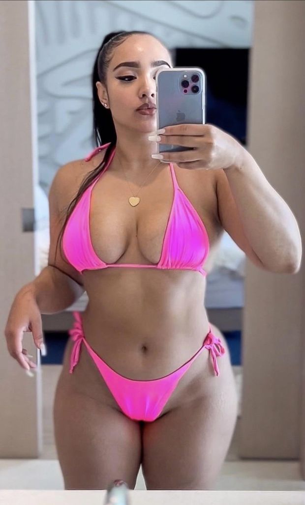 Demetria Obilor in a bikini