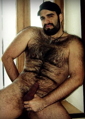 naked hairy bearded men