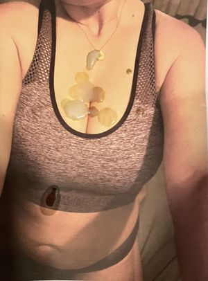 MMMM LOOK AT THAT DELICIOUS LOAD OF CUM ON ME