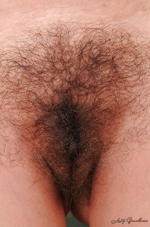 Gina took off her red dress to show off her hairy cunt