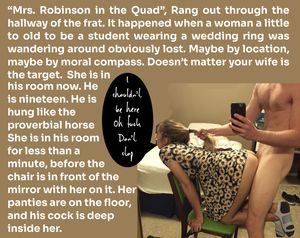 University students will use your wife.