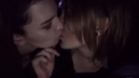 Double BJ and facial at the movies