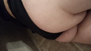 My fat ass on the bathroom floor waiting for my daughter to fist me