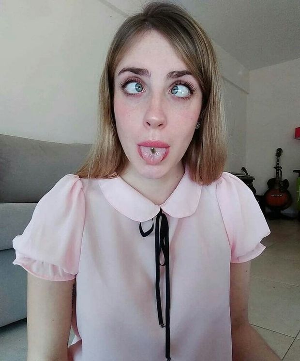 Teen posing