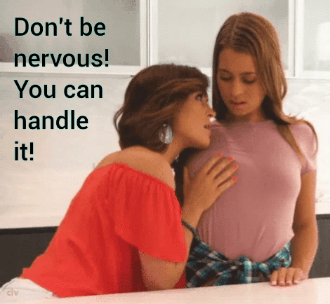 Cuckcake having second thoughts when she sees the size of hubby!
