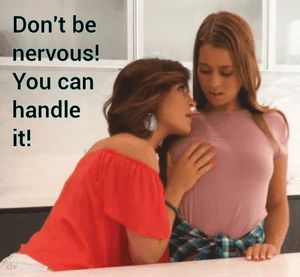 Cuckcake having second thoughts when she sees the size of hubby!