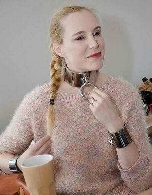 Mature female slave owned by a younger master.