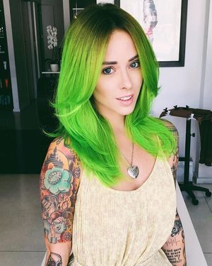 Green hair