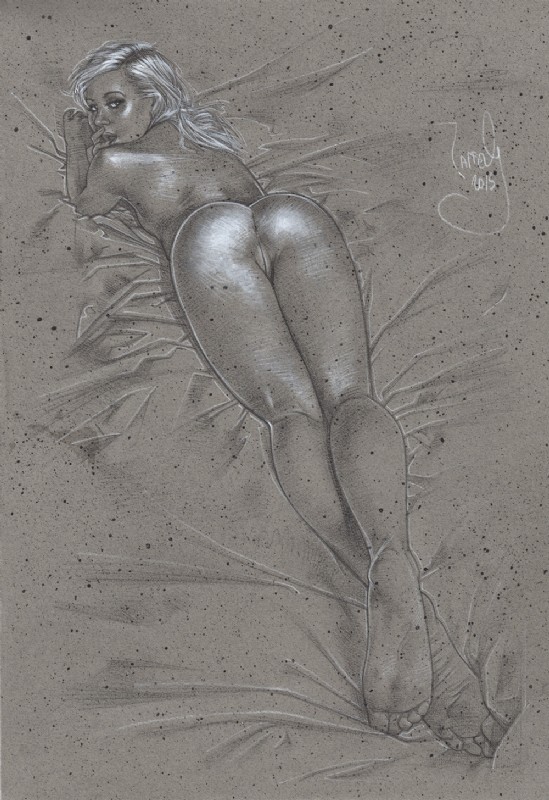 “Enticing” nude art by Jeff Lafferty