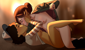 Ellie fucks Clementine (last of us/ walking dead crossover)