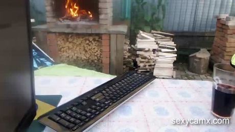 Hot babe takes hard cock in both holes outdoor in the nature