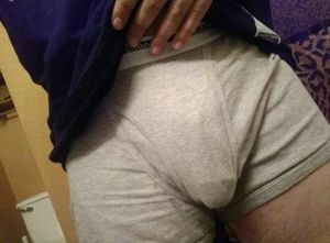 Cock outline boxers self shot