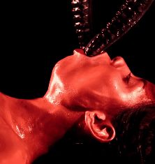 Tentacles filling up her mouth