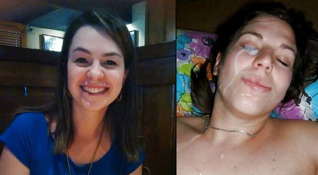 Cum drenched face