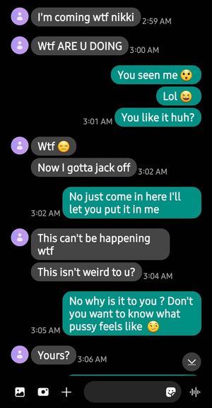 Text between me and my little brother