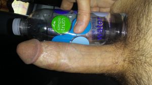 Dick as big as a waterbottle