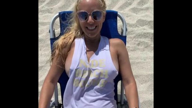 on the beach