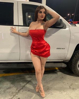Hot red dress