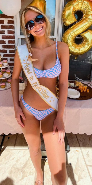 Cute teen in a bikini