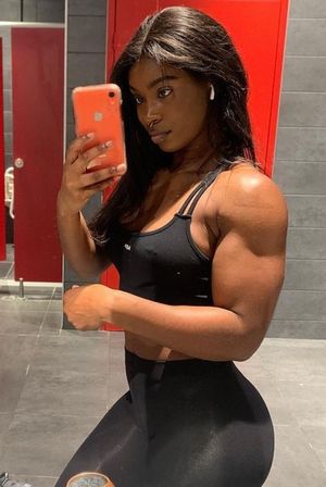 Ripped ebony goddess